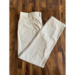 PGA Tour Mens 5-Pocket Performance Pull-on Golf Pants  Tan**36x 29.5"
